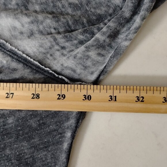 Free People Womens Tunic Gray Acadia Sz M Cotton Poly Burnout Oversized Henley - Picture 8 of 11